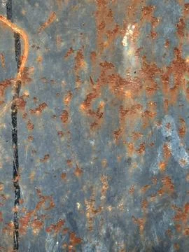 Rusty Metal Texture Background – Aged and Weathered Surface for Design Use Foto stock