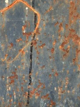 Rusty Metal Texture Background – Aged and Weathered Surface for Design Use Stock Photos