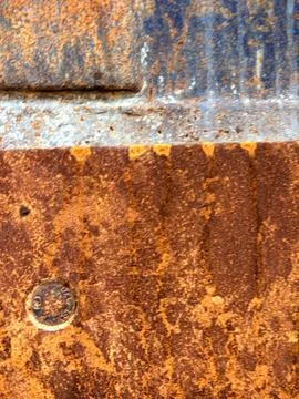 Rusty Metal Texture Background – Aged and Weathered Surface for Design Use Stock Photos