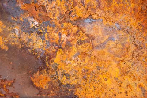 Rusty metal texture background for interior exterior decoration. Stockfoto's