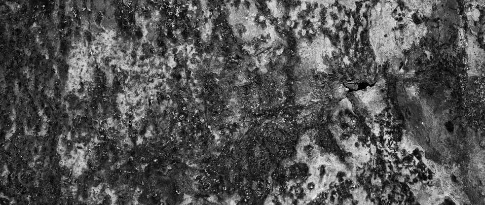 Rusty metal texture. Old rusty metal texture macro photography. Black and whi Stock Photos