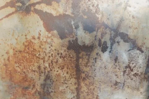 Rusty metal texture pattern plate blue brown iron seamless background seamless Stock Photos