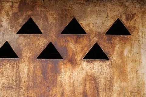 Rusty metal wall background Foto stock