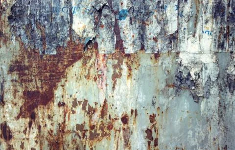 Rusty metal wall Stock Photos