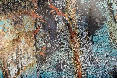 Rusty metal wall Stock Photos