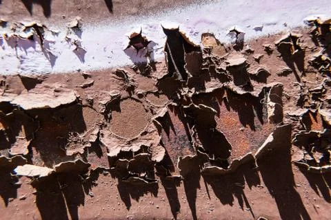 Rusty metal wall surface texture. Stock-Fotos