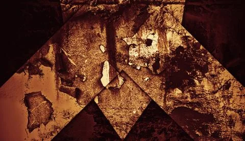 Rusty metallic background. Abstract pattern texture for design. Stock Illustration