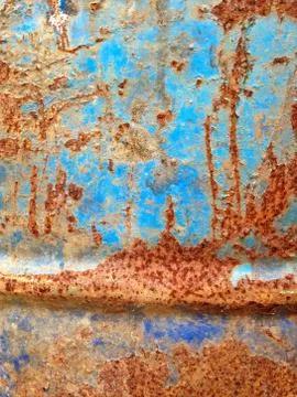 Rusty metallic frame background Stock Photos