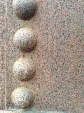 Rusty metallic frame background Stock Photos