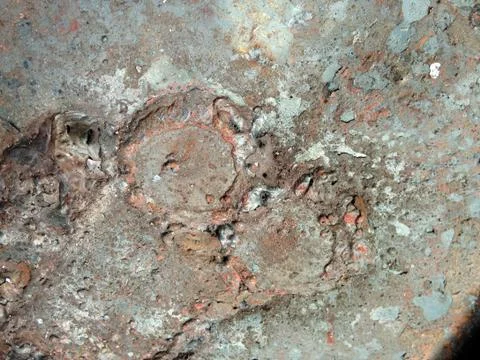 Rusty metallic frame background Stock Photos