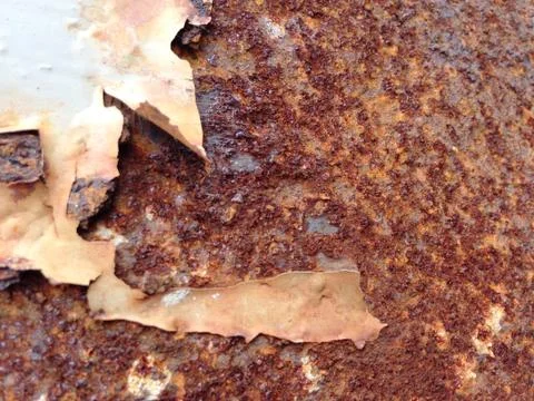 Rusty metallic frame background Stock Photos