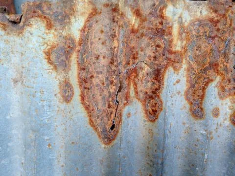 Rusty metallic frame background Stock Photos