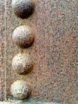 Rusty metallic frame background Stock Photos