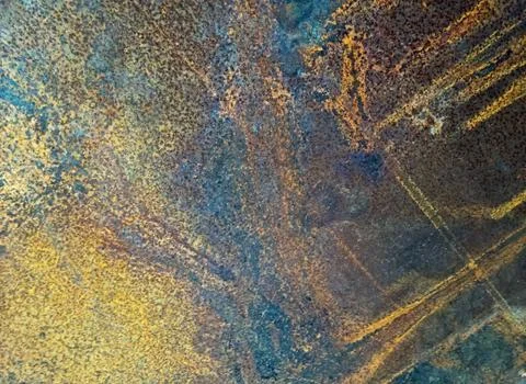 Rusty metallic frame background Stock Photos