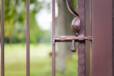 Rusty metallic latch Foto stock