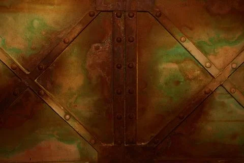 Rusty metallic textured background for interior exterior decoration and ind.. Stock Photos
