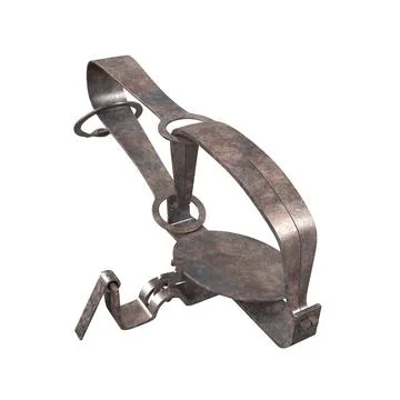 Rusty Mousetrap 3D rendering Stock Illustration