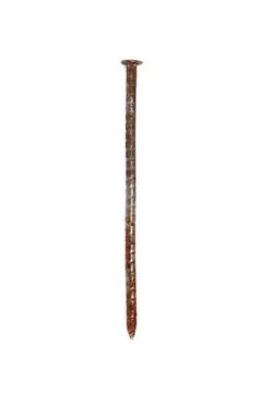 Rusty nail isolated on white background Stock Photos