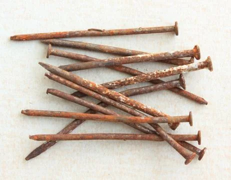 Rusty nails Stock Photos
