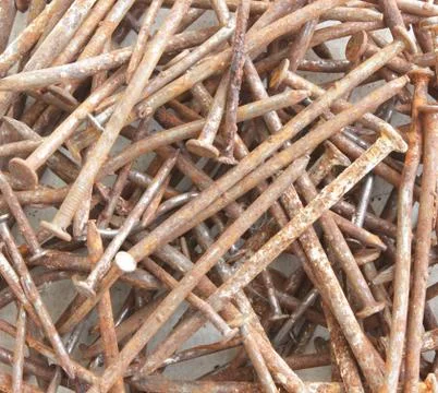 Rusty nails Stock Photos