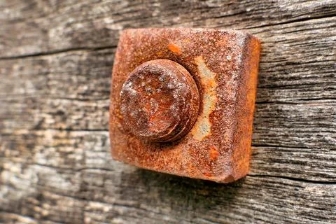 Rusty Nut and Bolt. Stock Photos