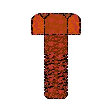 Rusty Nut Illustrazione stock
