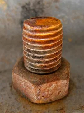 Rusty nut Stock Photos
