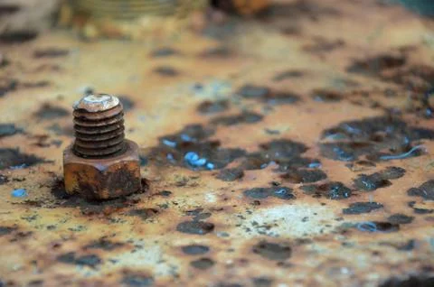Rusty nut 写真素材