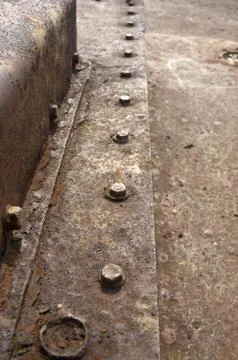 Rusty nuts Stock Photos