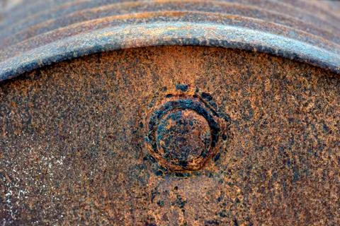 Rusty oil barrel Stock Photos