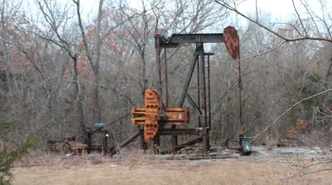 Rusty Oil Pump I Stock Footage 23016309