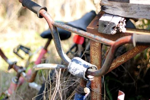 Rusty old bike Stock Photos