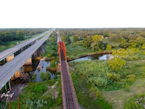 Rusty old bridge Foto stock