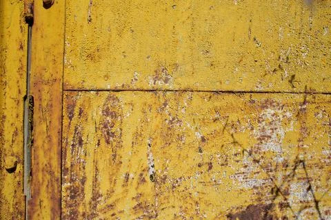 Rusty old, corroded iron texture. Iron shabby wall in full screen. Stock Photos