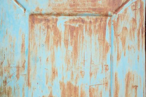Rusty old, corroded iron texture. Iron shabby wall in full screen. Foto stock