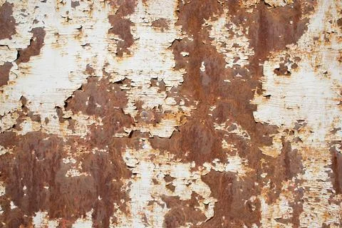 Rusty old, corroded iron texture. Iron shabby wall in full screen. Stock Photos