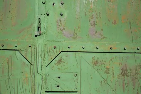 Rusty old, corroded iron texture. Iron shabby wall in full screen. Stock Photos