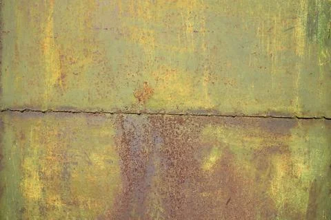 Rusty old, corroded iron texture. Iron shabby wall in full screen. Stock Photos