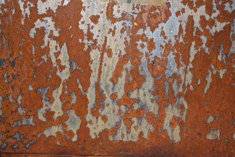 Rusty old, corroded iron texture. Stock Photos