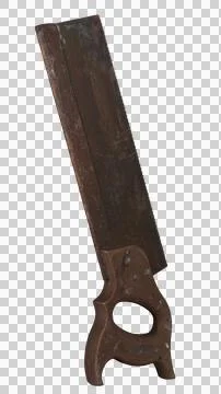 Rusty old handsaw Stock Photos