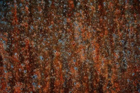 Rusty old iron close-up. Dark background. Abstract background.. Stock Photos