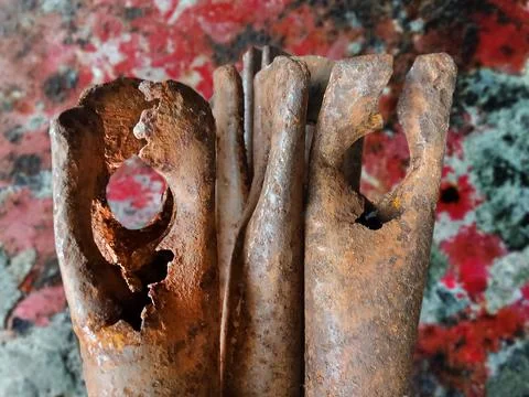 Rusty old iron. Stock Photos