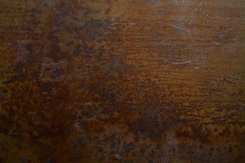 Rusty old iron texture with mechanical damage Stock Photos