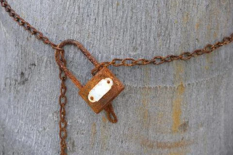 Rusty old key Stock Photos