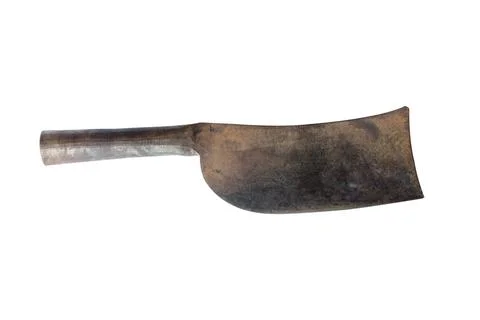 Rusty old knife on white background Stock Photos