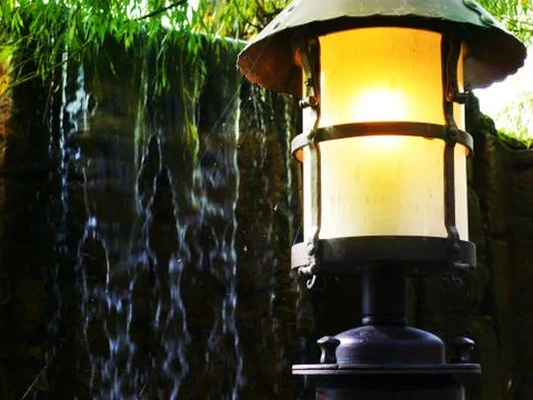Rusty old lantern in the Park Stock Photos