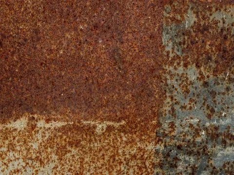 Rusty old metal background. Iron scratched texture. Stock Photos