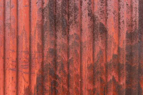 Rusty old metal siding panel wall Stock Photos