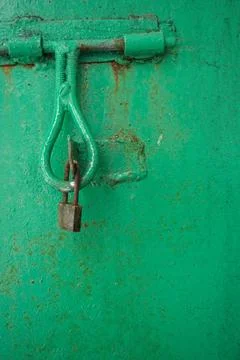 Rusty old padlock Stock Photos
