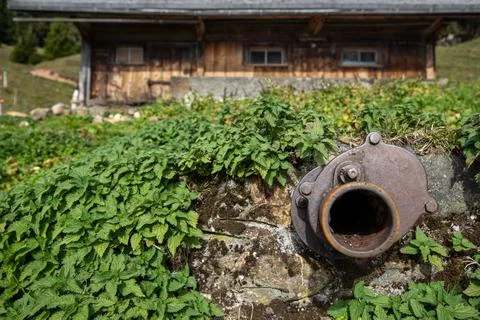 A rusty old pipe Stock Photos
